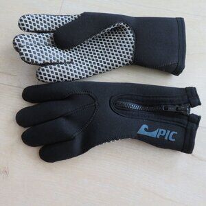 Vintage Scuba Diving Snorkeling Gloves Womens S Spearfishing Water Sports Zipper